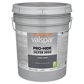 Valspar 028.0073007.008 73007 Antique White Pro-hide Silver 5000 Interior Wall Paint Semi-gloss 5 G