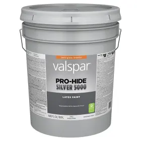 028.0073007.008 Valspar 73007 Antique White Pro-hide Silver 5000 Interior Wall Paint Semi-gloss 5 G