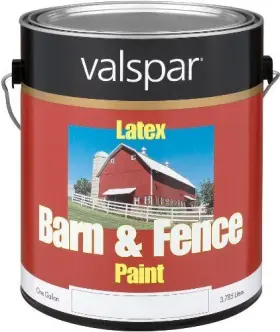 18-3121-10 Valspar 080047181597 1 Gallon Red Exterior Barn And Fence Latex Paint Gl