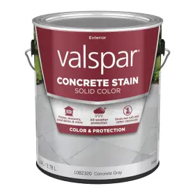 1082320 Valspar Concrete Gray Solid Exterior Stain And Sealer Gallon