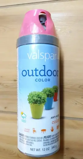 15313 Valspar Outdoor Color Spray Paint 12oz Bubble Gum Gloss Anti-rust New