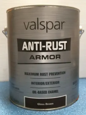 21833 Valspar Anti-rust Armor Oil-based Enamel Gloss Brown 1 Gal. Fs