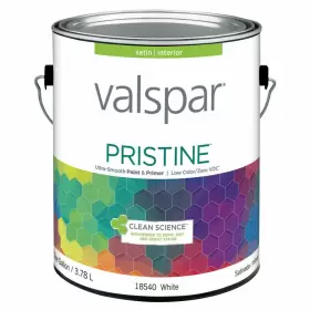 27-18540 Valspar Pristine White Enamel Paint Exterior And Interior 1 Gal - Total Qty