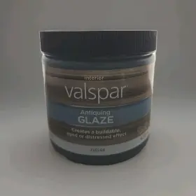 740166 Valspar Antiquing Glaze Pint Interior Buildable Aged Distressed Moose Mousse