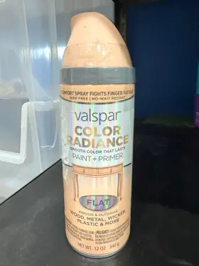 84501 Valspar Color Radiance Coral Peach Flat 12 Oz Indoor Outdoor Wood Metal Spray P