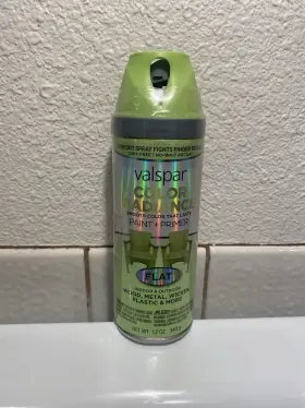 84517 Valspar Color Radiance Flat Spray Paint Primer Sonic Lime Discontinued