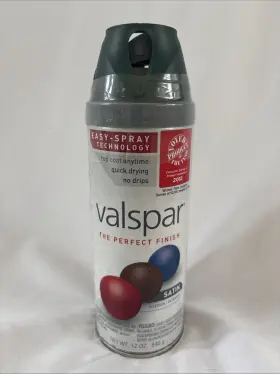 85034 Valspar Satin Peacock House Hunter Green 12 Oz Spray Paint New