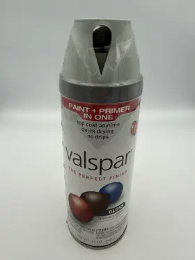 85039 Valspar Perfect Finish Gloss Spray Paint Primer Smoke Infusion New