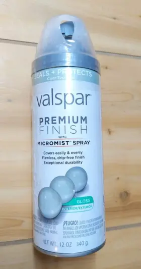 85058 Valspar Premium Finish Micromist Gloss Clear Sealer Spray Paint 12oz New