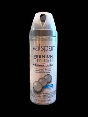 Valspar 85059 Premium Finish Satin Clear Top Coat Micromist Spray Paint New