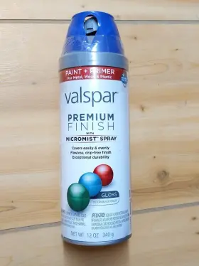 85205 Valspar Classic Royal Blue Gloss Spray Paint Primer 12oz Micromist New