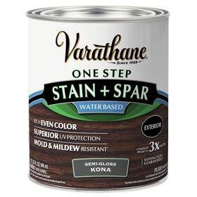Varathane 020066032173 388142 Semi-gloss Water-based Exterior Spar Urethane Kona Quart