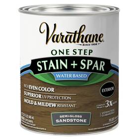 Varathane 020066032180 388143 Semi-gloss Water-based Exterior Spar Urethane Sandstone Quart