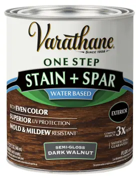 388144 Varathane 020066032197 Semi-gloss Water-based Exterior Spar Urethane