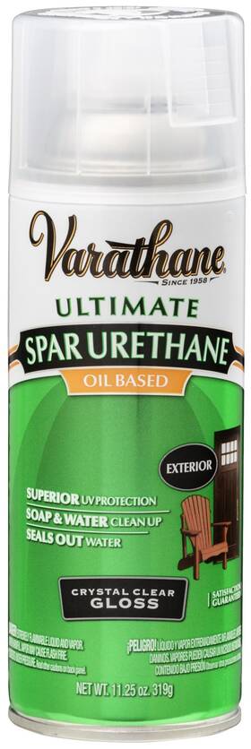 Varathane 020066429713 Oil-based Ultimate Spar Urethane Spray 11.25 Oz Gloss