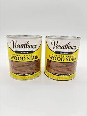 Varathane 1003308608 Lot Of 2 1 Quart Special Walnut Classic Penetrating Wood Interior Stain