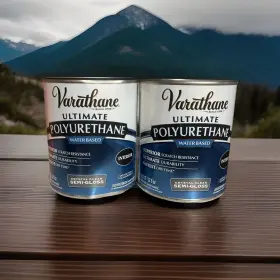 209141h Varathane Water-based Ultimate Polyurethane Quart - Semi-gloss Finish For Wood 2 Pack