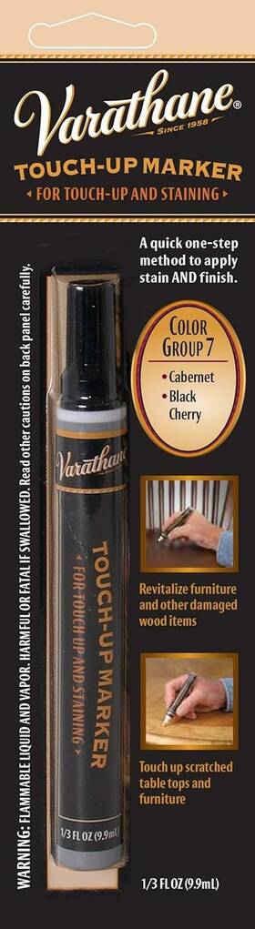 Varathane 215358 Wood Stain Touch-up Marker 2.4 Oz Cabernet/black Cherry