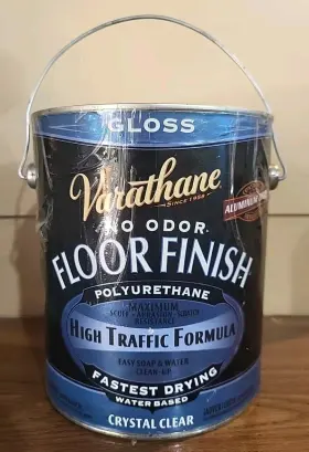 230031 Varathane Water Based Polyurethane Floor Finish Gloss 1 Gal High Traffic