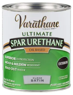 242183h Varathane Rust-oleum 1-quart Classic Clear Oil Based Outdoor Spar 275