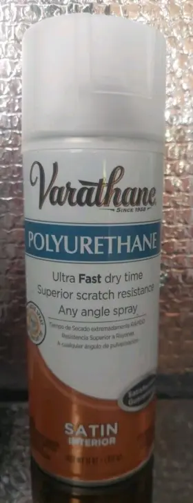 266238 Varathane Interior Polyurethane Spray Satin Finish 11oz Ultra Fast Dry Time