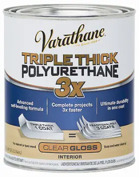 284470 Varathane Triple Thick Polyurethane Wood Finish Gloss Quart - Quantity 1