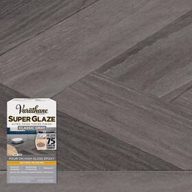 Varathane 313089749754 1 Quart Gloss Classic Gray Super Glaze Finish And Preservative 3-pack