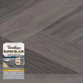 Varathane 313089749754 1 Quart Gloss Classic Gray Super Glaze Finish And Preservative 3-pack