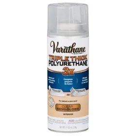 318291 Varathane Spray Thick 11oz Triple Polyurethane Clear Oil Based Gloss 6-pack