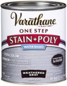 333649 Varathane Rust-oleum Semi-gloss Weathered Gray Oil-based Polyurethane Stain 1 Quart For Indo