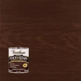 339613 Varathane 1 Quart American Chestnut Satin Oil-based Interior Polyurethane And Stain 2-pack