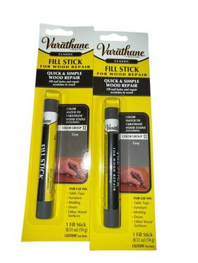 Varathane 355232 Fill Stick For Wood Repair - Gray .51 Oz / 14g Pack 2