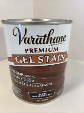 358308 Varathane Premium Gel Stain Oil Based Red Mahogany 1 Quart
