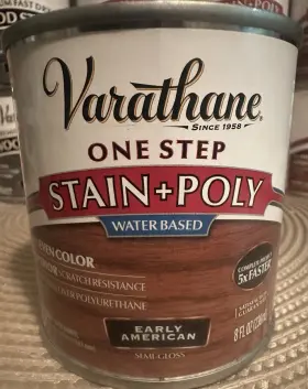 384363 Varathane One Step Stain Poly Water Based Early American Semi-gloss 8 Fl Oz