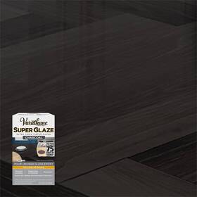 Varathane 445001455436 1 Quart Charcoal Gloss Super Glaze Finish And Preservative 3-pack