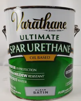 9332 Varathane Ultimate Spar Urethane 1 Gallon Clear Satin Oil-based Exterior Low Voc