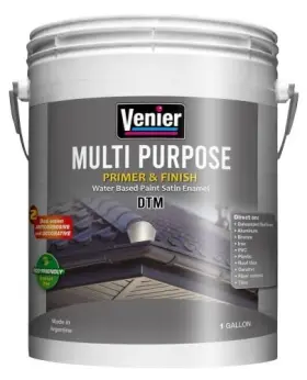 Venier 810063041465 Black Cabinet Paint 128 Fl Oz - Satin Furniture All-in-one Fur