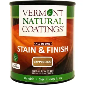 Vermont Natural Coatings 817511011179 Polywhey Stain And Finish Cappuccino Qt