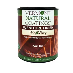Vermont Natural Coatings 897149001117 Polywhey Furniture Finish - Satin Quart