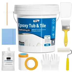 Etp010 Verny Tub And Tile Epoxy Paint- 2k Bathroom 75 Fl Oz Pack Of 1 White