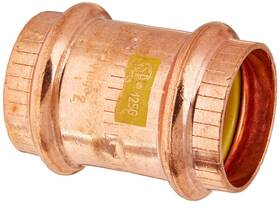 Viega 16108 Propress G Copper Coupling With Stop 1 Inch Press X 10 Pack