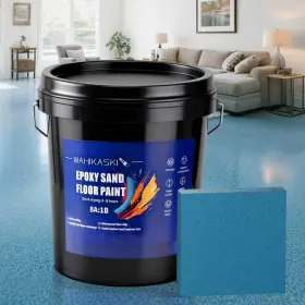 Wahikaski 785034023842 Epoxy Colored Sand Floor Paint For Concrete Self Leveling