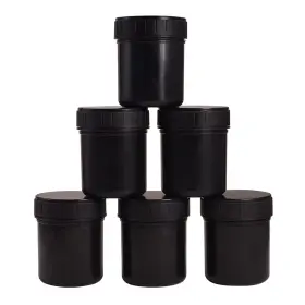 Wandic 670924333197 Plastic Paint Cans 6pcs 150ml Black Empty Jars Storage C