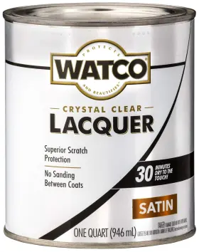 63241 Watco 026748063244 Brushing Lacquer Quart Pack Of 1 Clear Satin