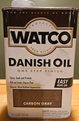 Watco 321536 Danish Oil Finish - Carbon Gray 1 Quart