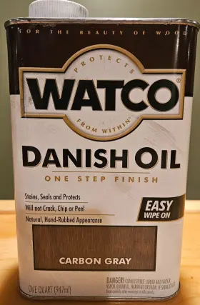321536 Watco Danish Oil Finish - Carbon Gray 1 Quart