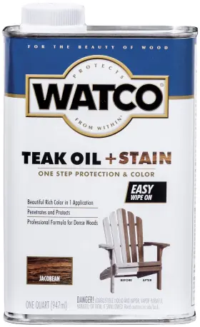 348747 Watco Teak Oil Stain For Dense Woods Interior Exterior Perfect Marine Use