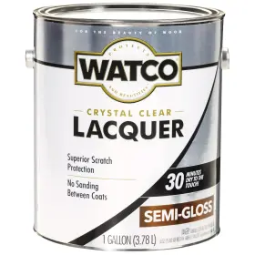 63131s Watco 1 Gallon Clear Semi Gloss Lacquer Wood Finish For Interior Projects