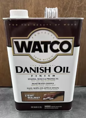 65531 Watco Danish Oil Light Walnut Stain - Gallon