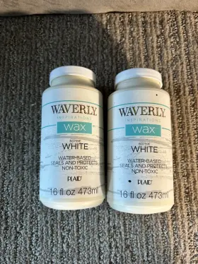 60759e Waverly Inspirations Wax White Water Based Paint 16 Oz Seals And Protects